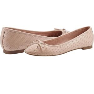 Bandolino nude  Perforated paprika ballet flats size 10 women’s new no box